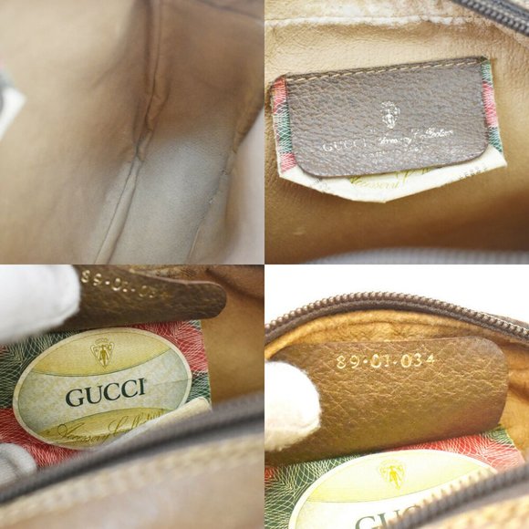 GUCCI GG Pattern Shelly Clutch Hand Bag PVC Leathe - Picture 9 of 10